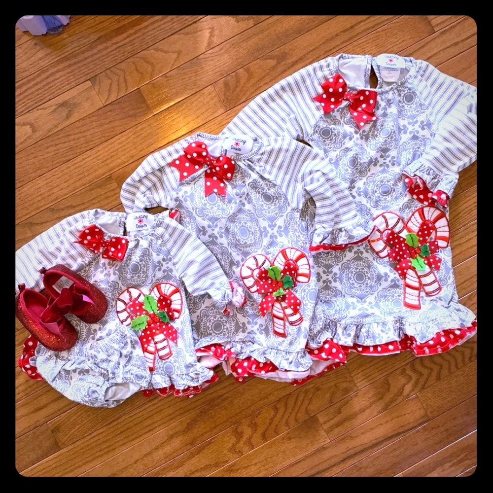 Counting Daisy Christmas dresses